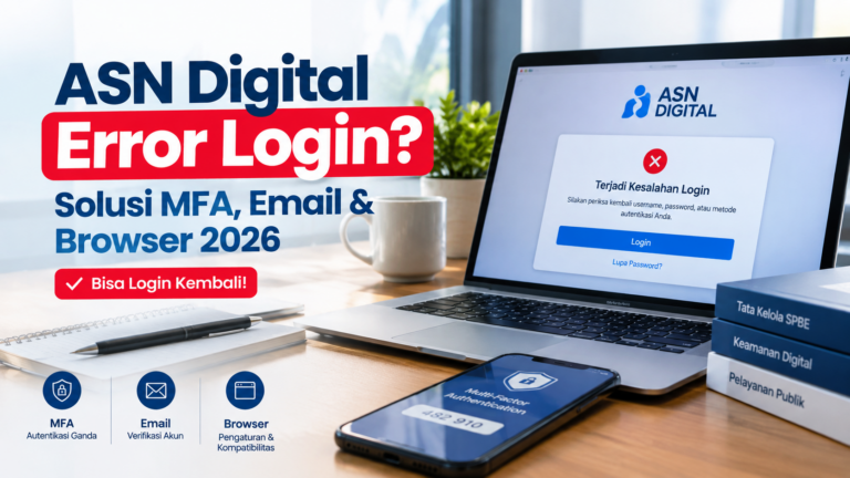 ASN Digital Error Login? Solusi MFA, Email & Browser 2026