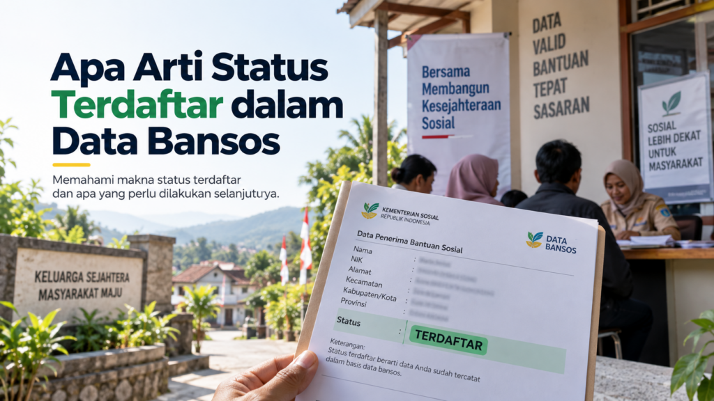 Apa Arti Status Terdaftar dalam Data Bansos
