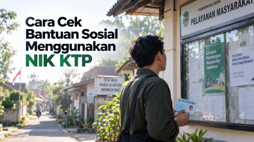 Cara Cek Bantuan Sosial Menggunakan NIK KTP secara Online Lewat HP
