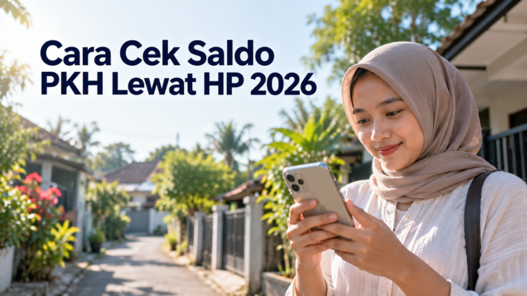 Cara Cek Saldo PKH Lewat HP 2026 untuk Mengetahui Bantuan Sudah Masuk