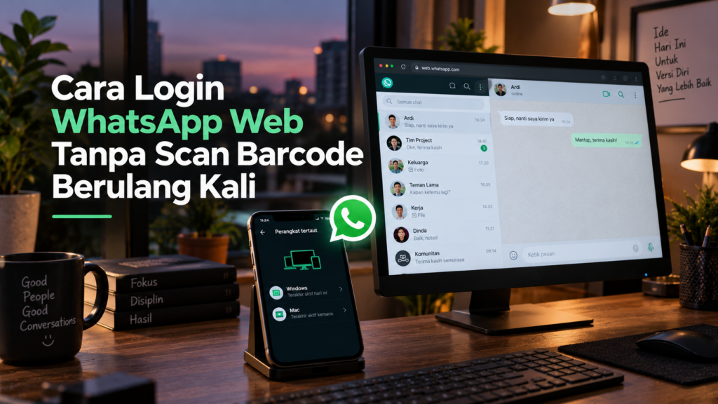 Cara Login WhatsApp Web Tanpa Scan Barcode Berulang
