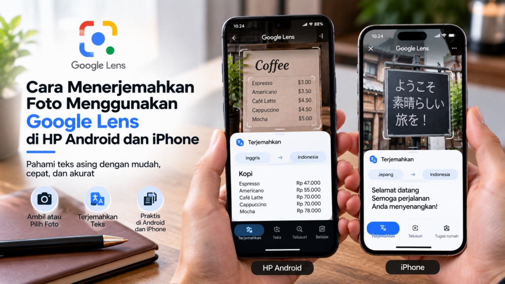 Cara Menerjemahkan Foto Menggunakan Google Lens di HP Android dan iPhone