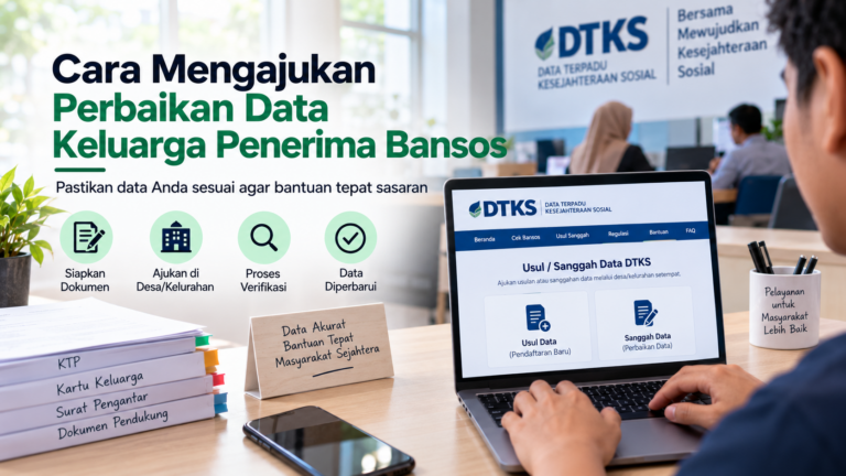 Cara Mengajukan Perbaikan Data Keluarga Penerima Bansos secara Online