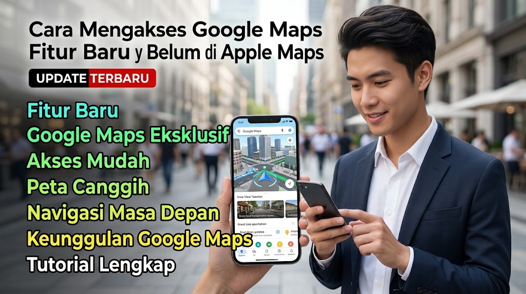 Cara Mengakses Google Maps Fitur Baru yang Belum Ada di Apple Maps