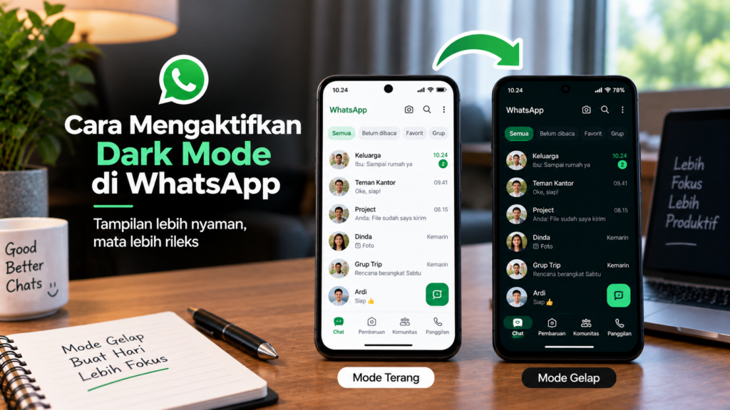 Cara Mengaktifkan Dark Mode di WhatsApp