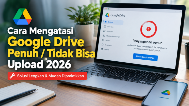 Cara Mengatasi Google Drive Penuh / Tidak Bisa Upload 2026