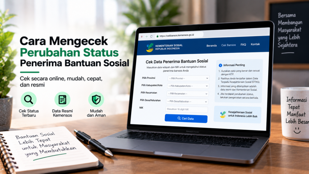 Cara Mengecek Perubahan Status Penerima Bantuan Sosial