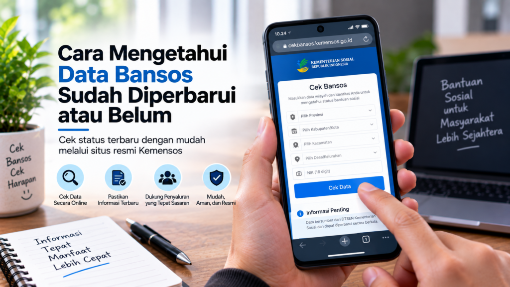 Cara Mengetahui Data Bansos Sudah Diperbarui atau Belum di Cek Bansos