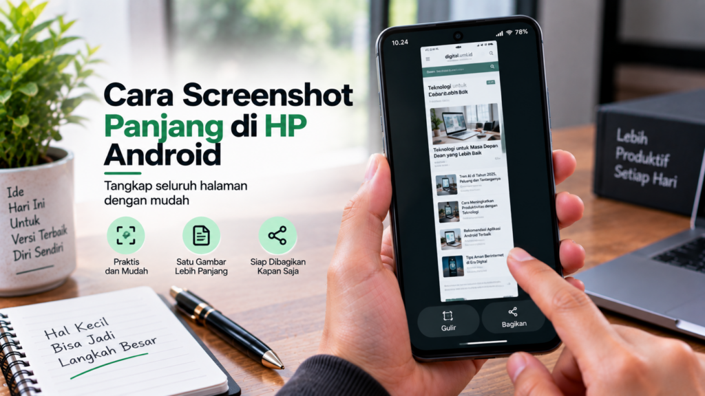 Cara Screenshot Panjang di HP Android