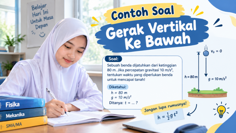 Soal Gerak Vertikal ke Bawah: Contoh, Jawaban, dan Pembahasan