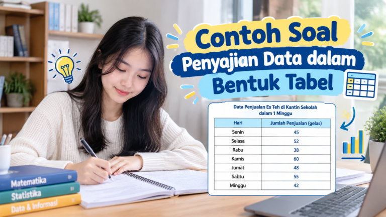 Contoh Soal Penyajian Data dalam Bentuk Tabel: 30 Soal dan Pembahasan