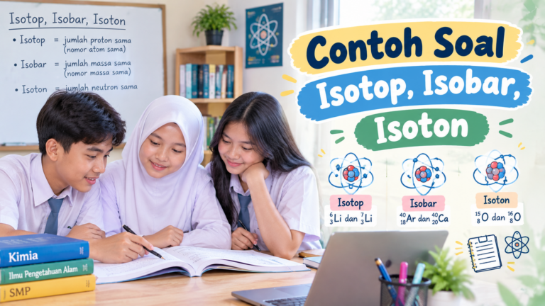 Contoh Soal Isotop, Isobar, dan Isoton: Rumus, Jawaban, dan Pembahasan