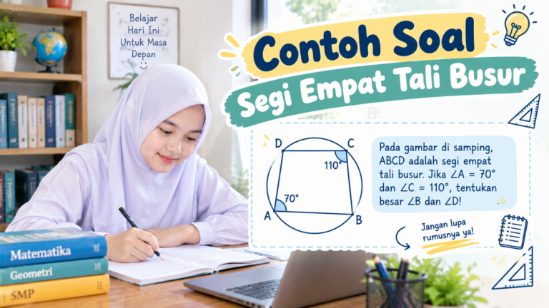 Contoh Soal Segi Empat Tali Busur: Rumus, Jawaban, dan Pembahasan