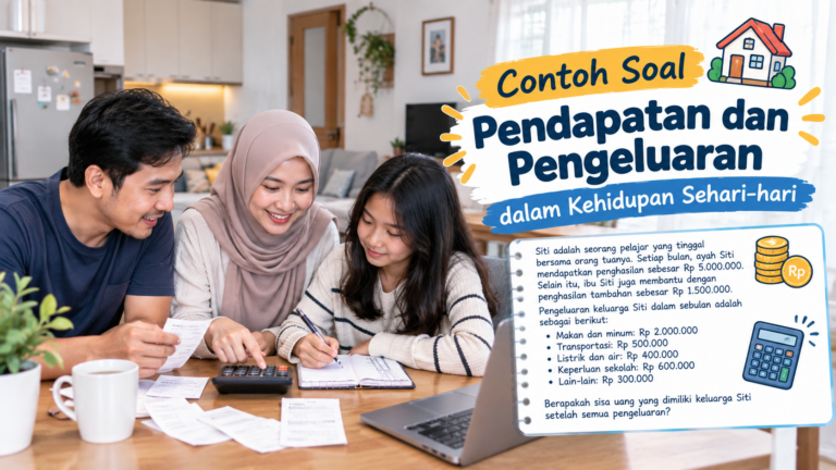 Contoh Soal Pendapatan dan Pengeluaran dalam Kehidupan Sehari-hari