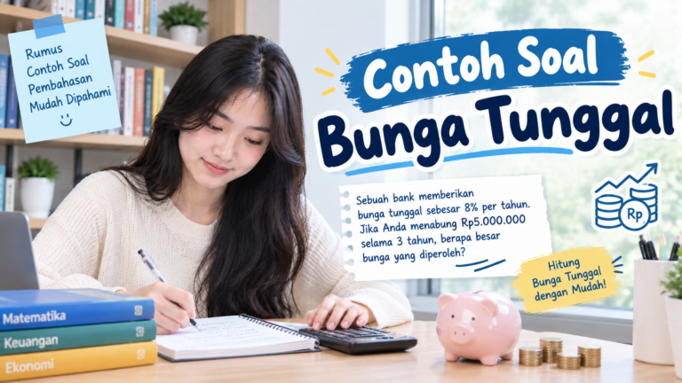 Contoh Soal Bunga Tunggal: Rumus, Jawaban, dan Pembahasan Lengkap