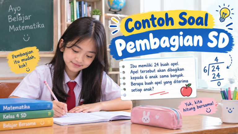 30 Contoh Soal Pembagian SD Lengkap dengan Jawaban dan Pembahasan