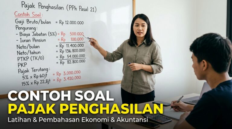 Contoh Soal Pajak Penghasilan: PPh, Tarif Pajak, dan Perhitungannya