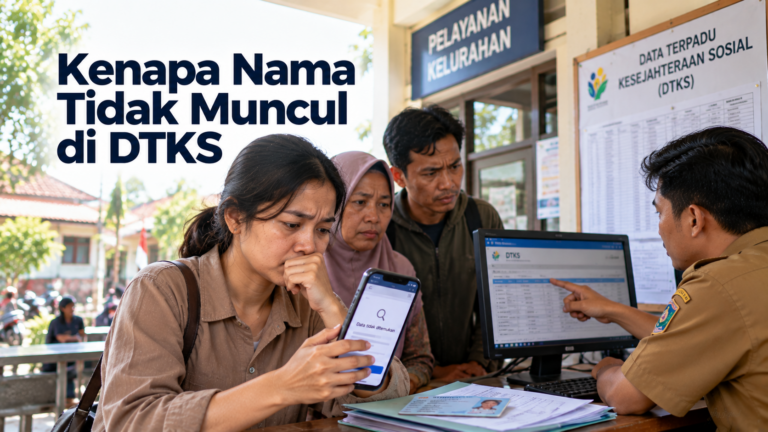 Kenapa Nama Tidak Muncul di DTKS? Ini Penyebab dan Cara Mengeceknya
