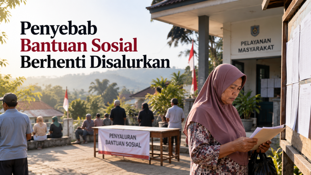 Penyebab Bantuan Sosial Berhenti Disalurkan