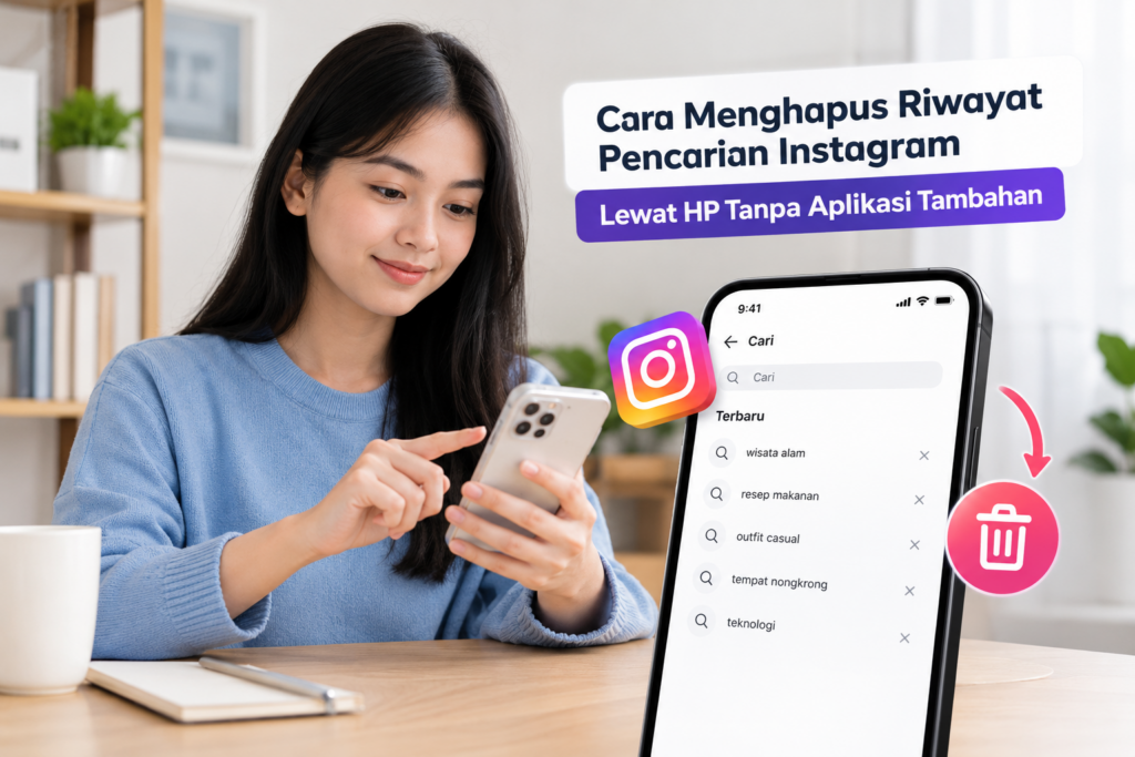 Cara Menghapus Riwayat Pencarian Instagram Lewat HP Tanpa Aplikasi Tambahan