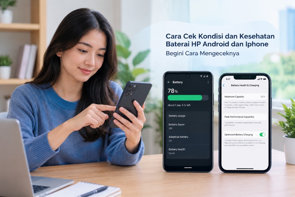 Cara Cek Kondisi dan Kesehatan Baterai HP Android dan Iphone Begini Cara Mengeceknya