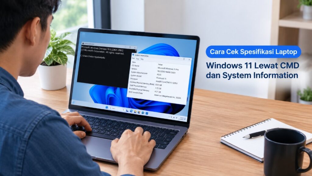 Cara Cek Spesifikasi Laptop Windows 11 Lewat CMD dan System Information