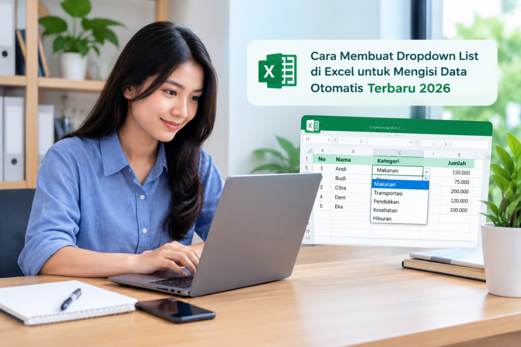 Cara Membuat Dropdown List di Excel untuk Mengisi Data Otomatis Terbaru 2026