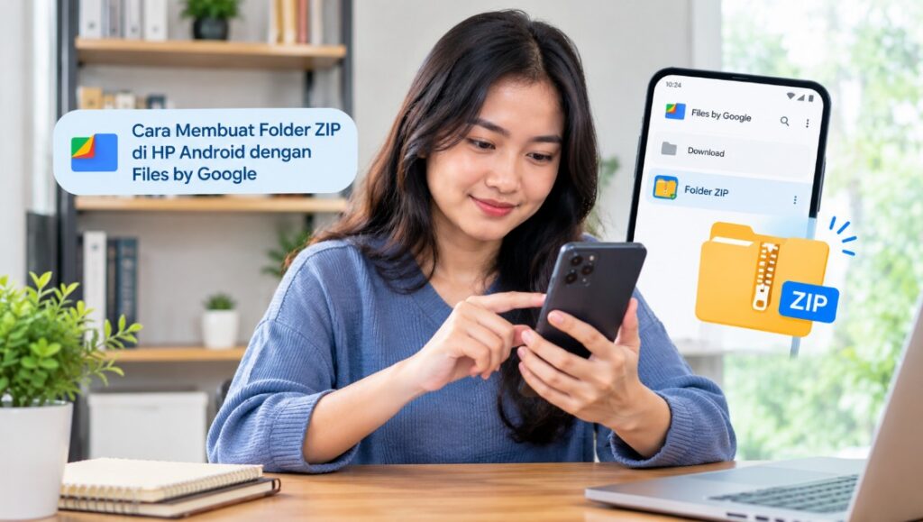 Cara Membuat Folder ZIP di HP Android dengan Files by Google