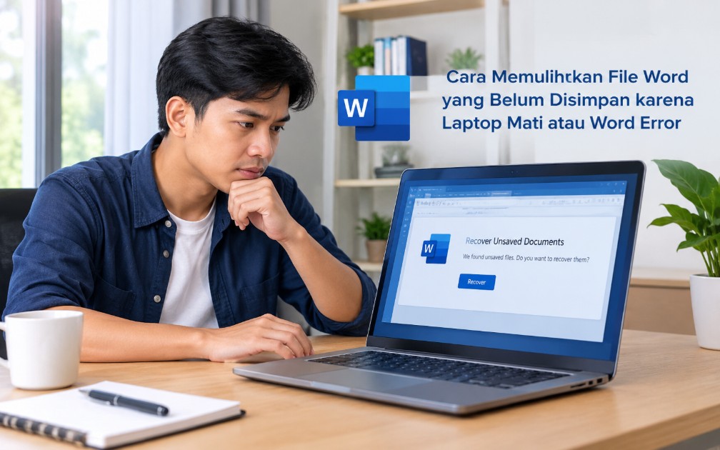 Cara Memulihkan File Word yang Belum Disimpan karena Laptop Mati atau Word Error