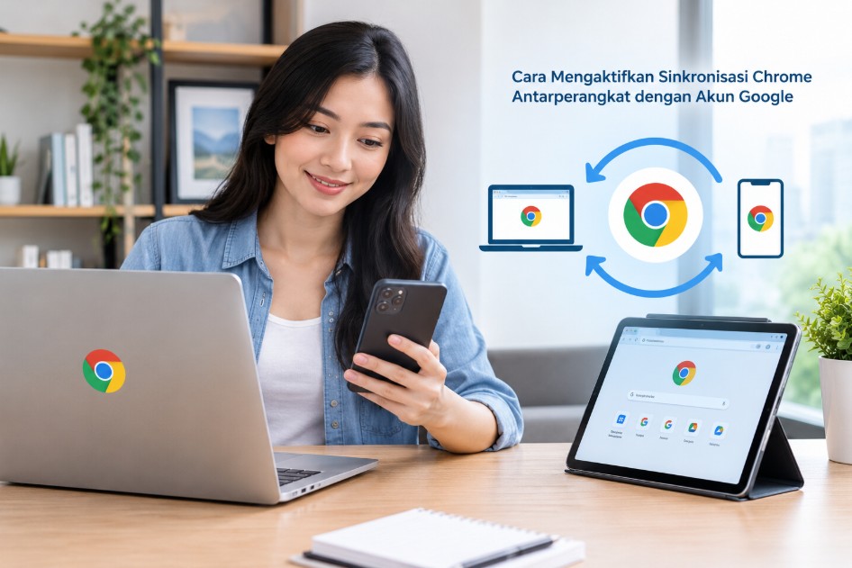 Cara Mengaktifkan Sinkronisasi Chrome Antarperangkat dengan Akun Google