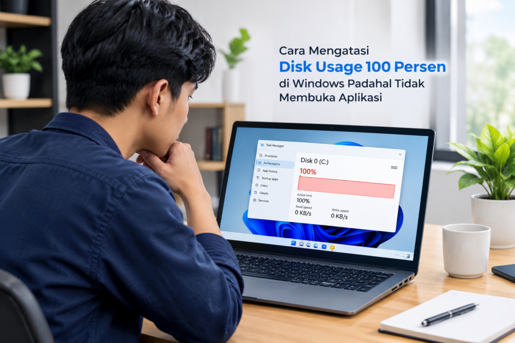 Cara Mengatasi Disk Usage 100 Persen di Windows Padahal Tidak Membuka Aplikasi