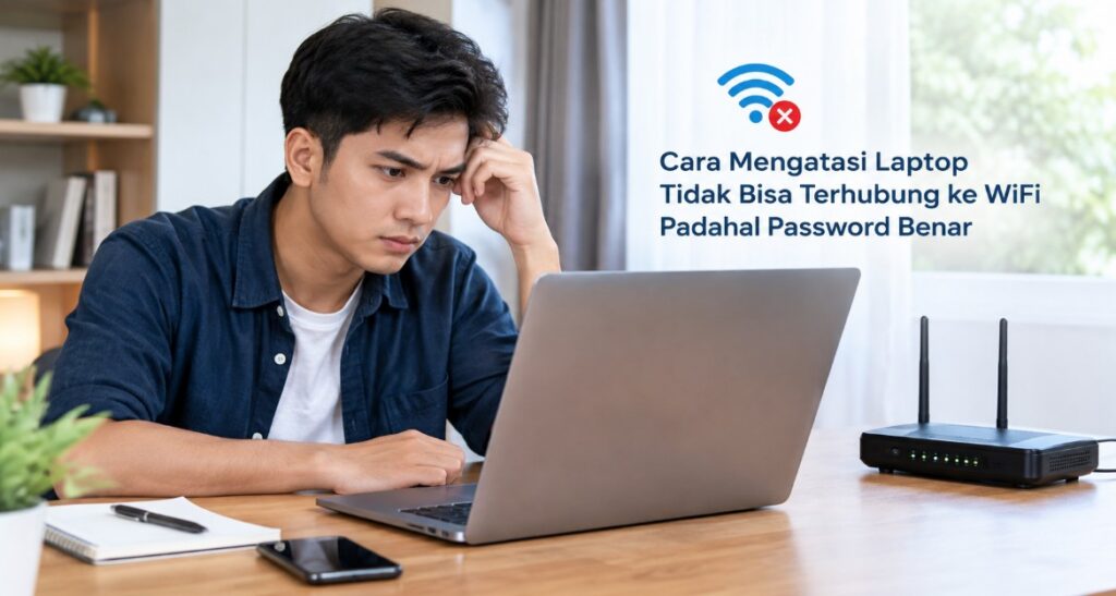 Cara Mengatasi Laptop Tidak Bisa Terhubung ke WiFi Padahal Password Benar