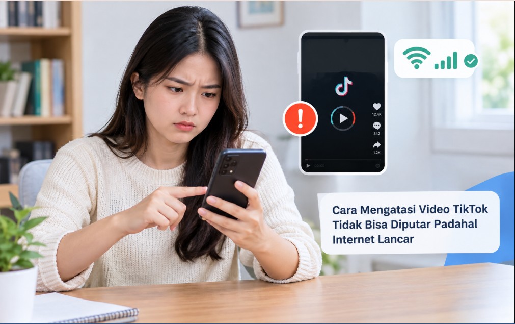 Cara Mengatasi Video TikTok Tidak Bisa Diputar Padahal Internet Lancar