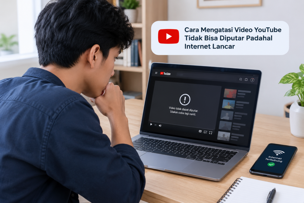 Cara Mengatasi Video YouTube Tidak Bisa Diputar Padahal Internet Lancar