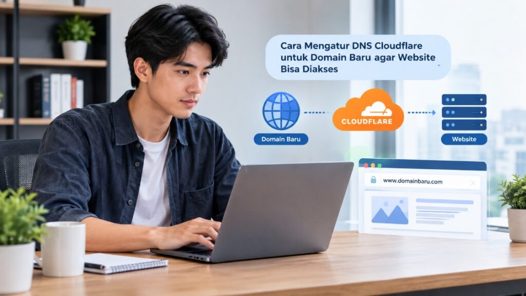 Cara Mengatur DNS Cloudflare untuk Domain Baru agar Website Bisa Diakses