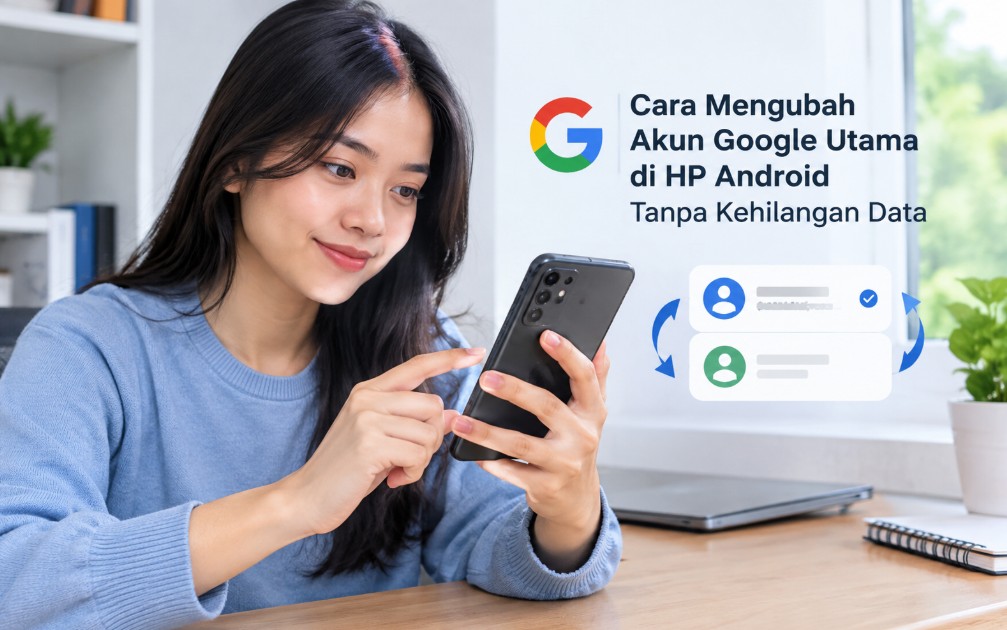 Cara Mengubah Akun Google Utama di HP Android Tanpa Kehilangan Data