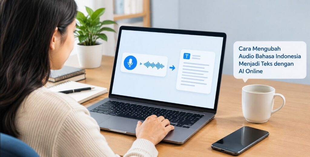 Cara Mengubah Audio Bahasa Indonesia Menjadi Teks dengan AI Online