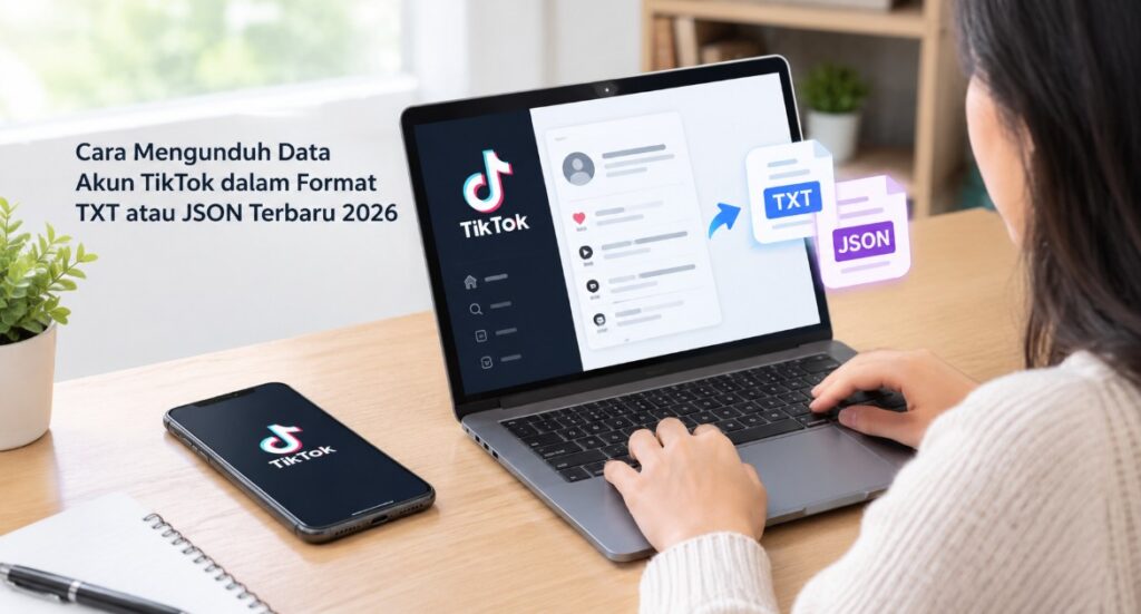 Cara Mengunduh Data Akun TikTok dalam Format TXT atau JSON Terbaru 2026