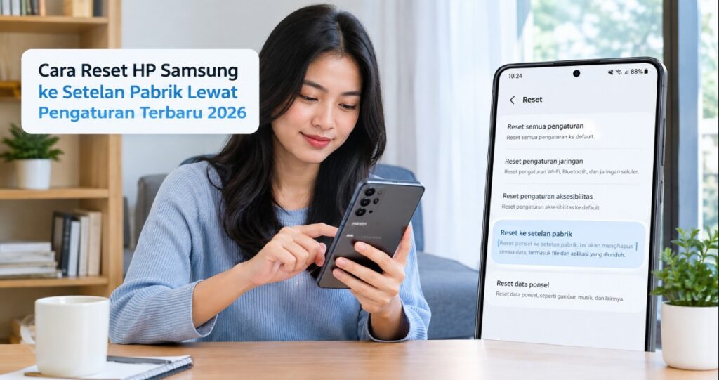 Cara Reset HP Samsung ke Setelan Pabrik Lewat Pengaturan Terbaru 2026