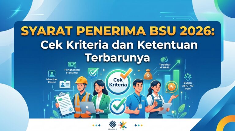 Syarat Penerima BSU 2026: Cek Kriteria dan Ketentuan Terbarunya