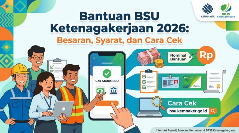 Bantuan BSU Ketenagakerjaan 2026: Besaran, Syarat, dan Cara Cek