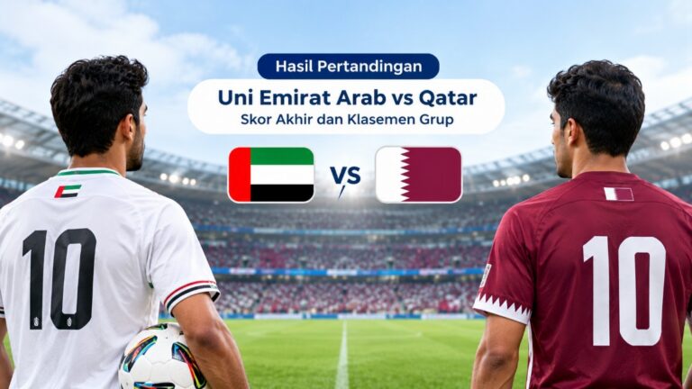 Hasil Pertandingan Uni Emirat Arab vs Qatar Skor Akhir dan Klasemen Grup
