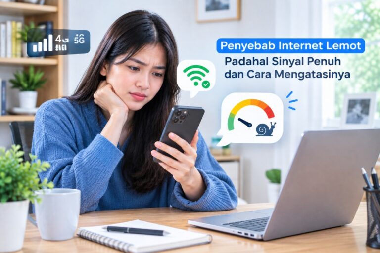 Penyebab Internet Lemot Padahal Sinyal Penuh dan Cara Mengatasinya